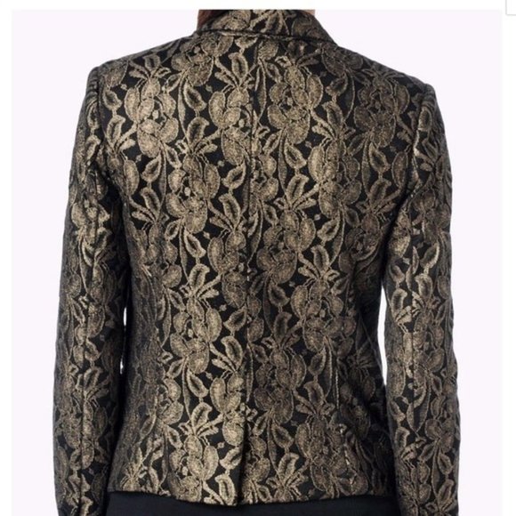 7 FOR ALL MANKIND Metallic Jacquard Blazer Sz. XSM - Picture 4 of 12